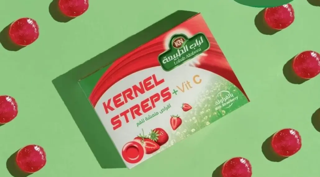 KERNEL STREPS + Vit C With strawberries